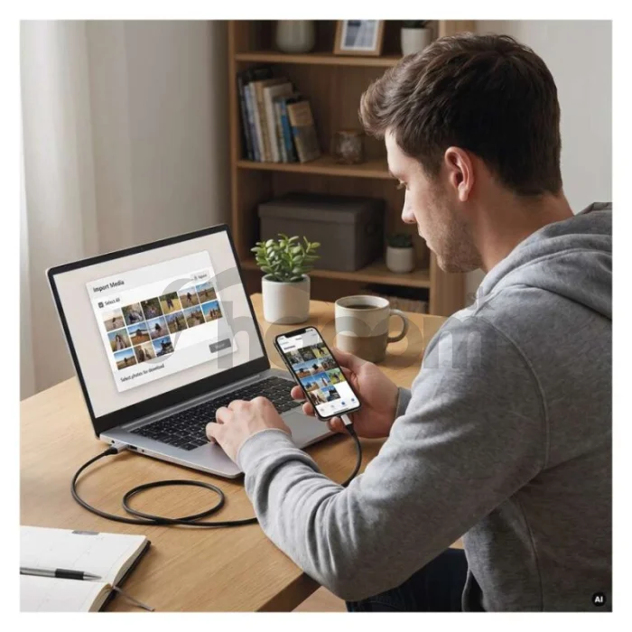 Nabíjací a dátový kábel USB-A 2.0 / USB-C 2.0, 1 m, čierny