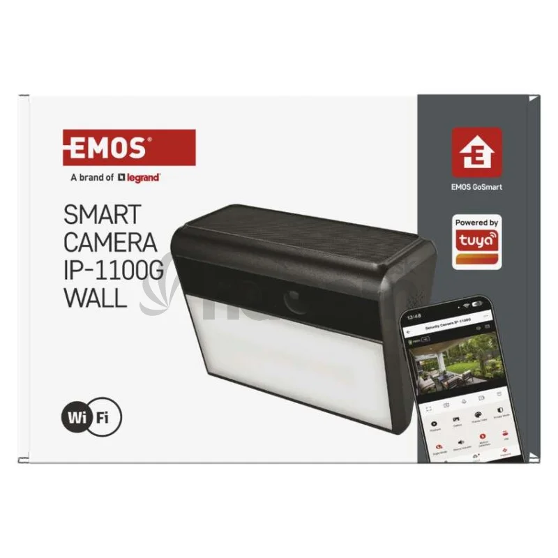 GoSmart Vonkajšia batériová kamera IP-1100G WALL s WiFi a solárnym panelom