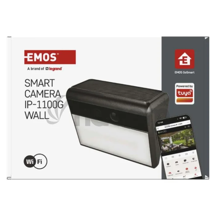 GoSmart Vonkajšia batériová kamera IP-1100G WALL s WiFi a solárnym panelom
