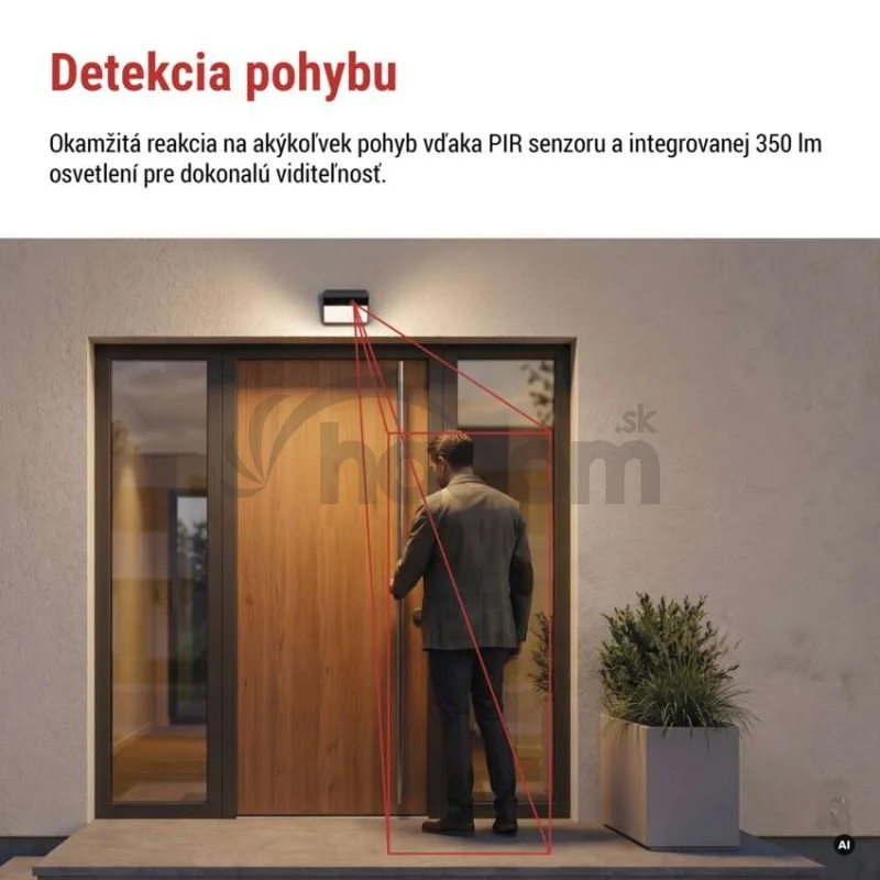 GoSmart Vonkajšia batériová kamera IP-1100G WALL s WiFi a solárnym panelom