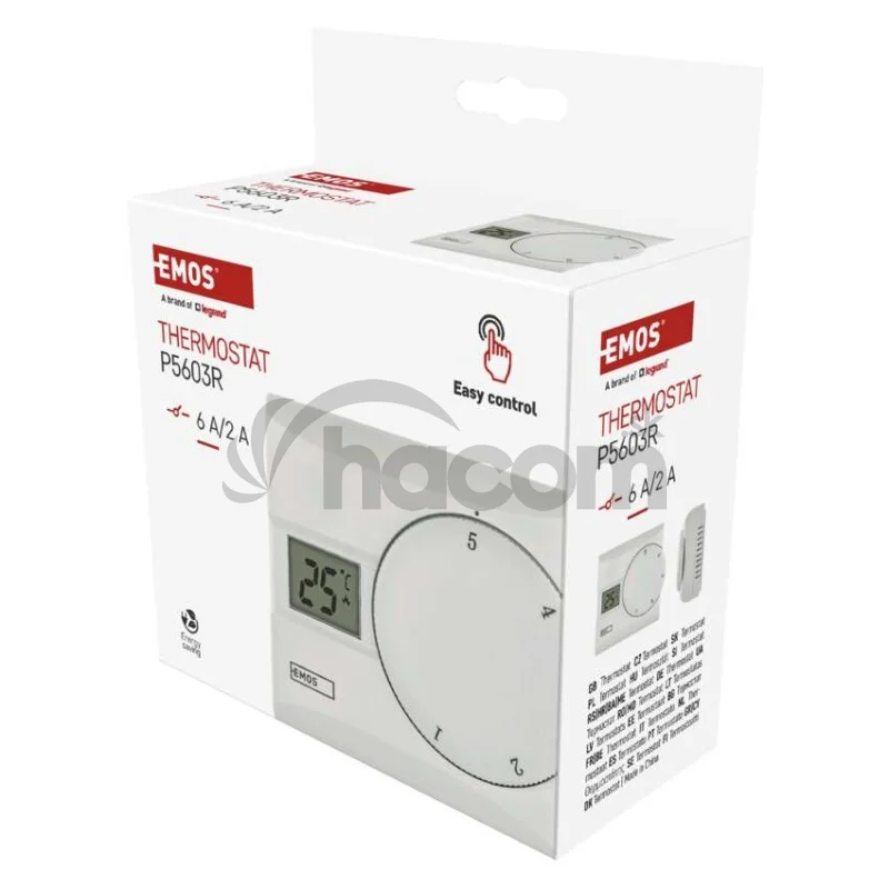 Izbový manuálny drôtový termostat P5603R
