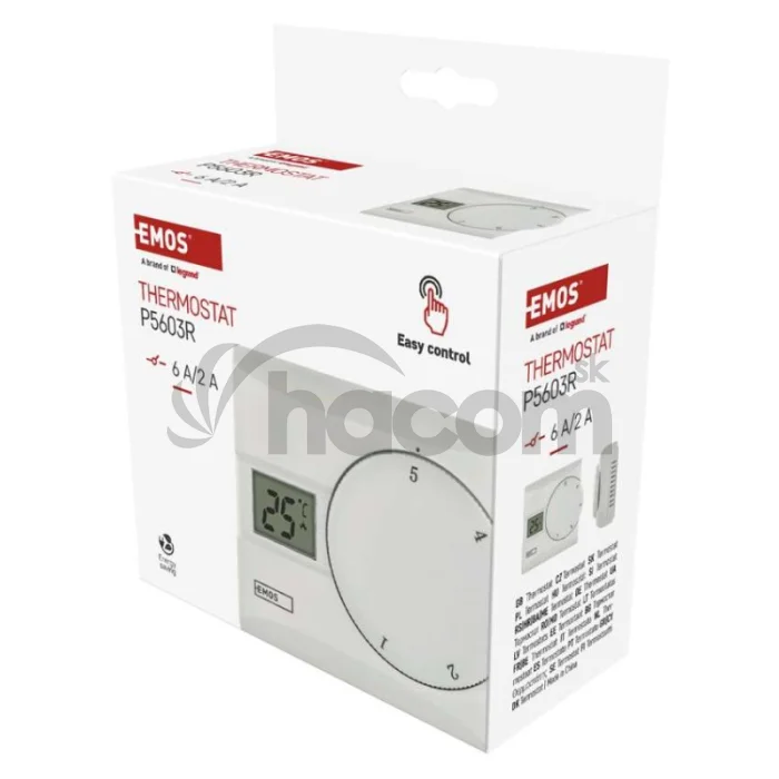 Izbový manuálny drôtový termostat P5603R