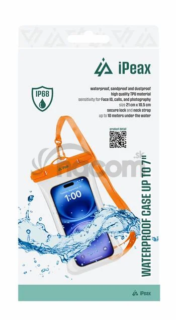 VODOTESNÉ PÚZDRO 7'' ORANŽOVÉ