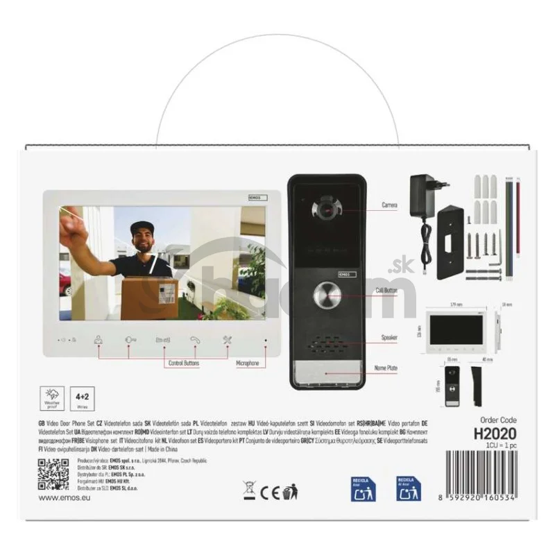Sada domáceho video vrátnika EM-LS07HD