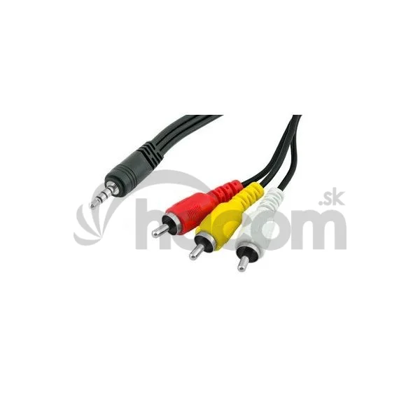 Kábel JACK 3,5/ 4Pin -CINCH 3x samec pre KAON MZ-102