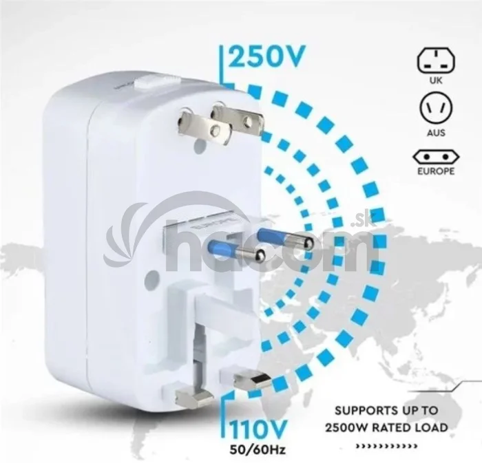 V-TAC Cestovný univerzálny adaptér 8704