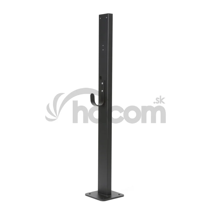 Platinet univerzálny stojan PEVSTAND pre Wallboxy, pozink, držiak kábla, 120cm, čierna
