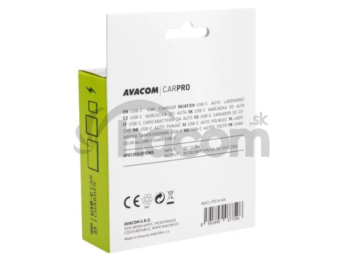AVACOM CarPRO nabíjačka do auta s Power Delivery NACL-PD1X-KK