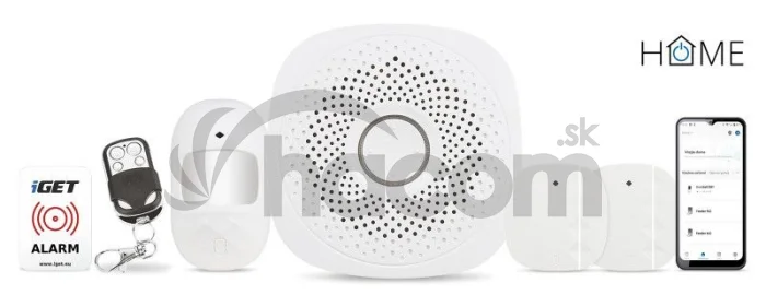 iGET HOME X1 - Inteligentný Wi-Fi alarm, v aplikácii aj ovládanie IP kamier a zásuviek, Android, iOS HOME X1