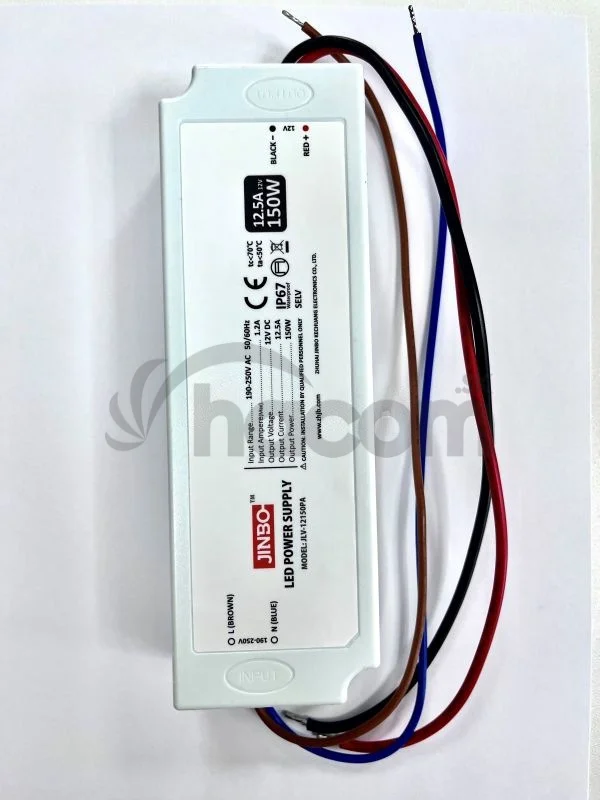 LED napájací zdroj JINBO 12V/12,5A ,150W ,IP67