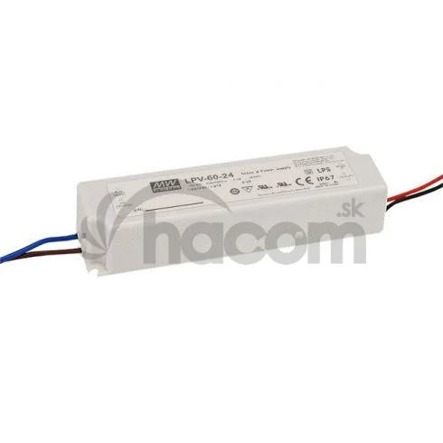 LED napájací zdroj IP67, LPV-60-12