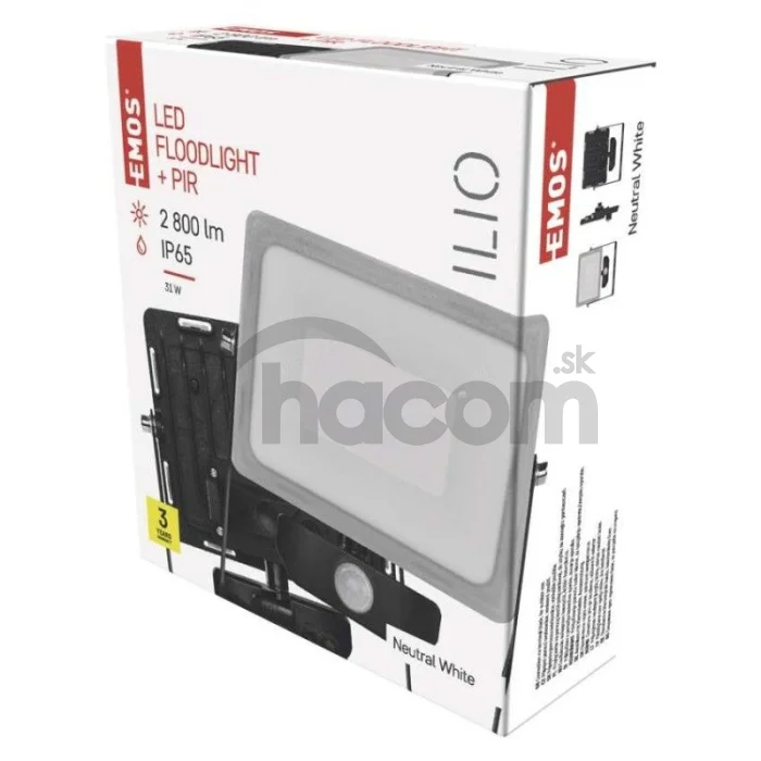 LED reflektor ILIO s pohybovým čidlom, 31W ZS2930