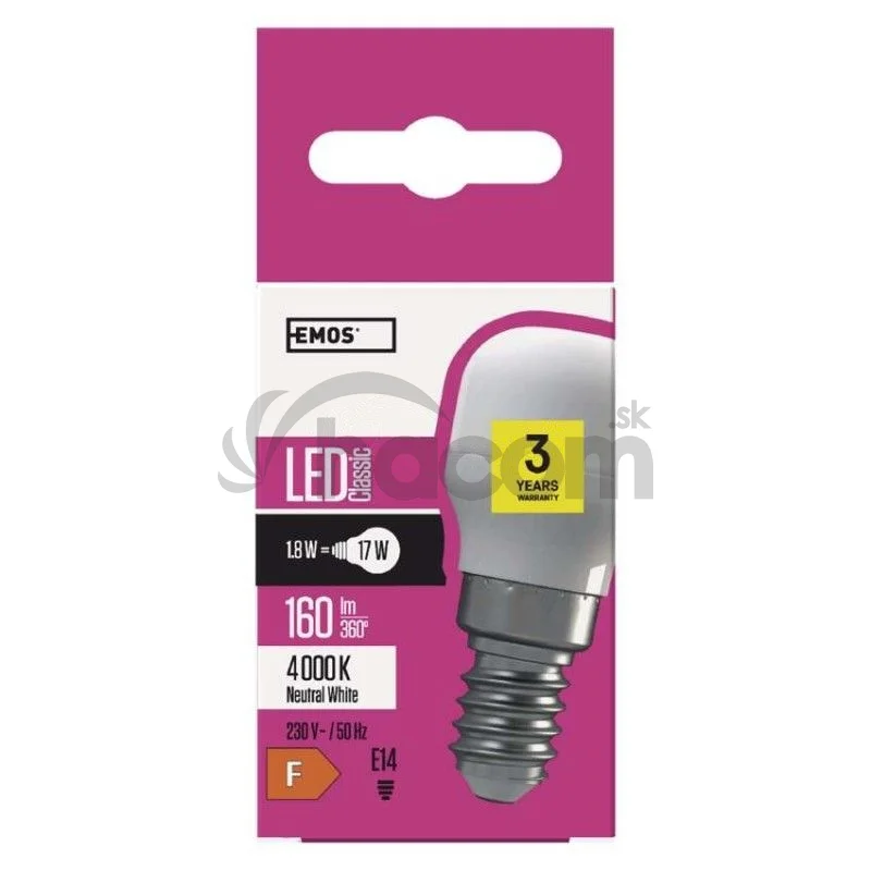 LED žiarovka do chladničiek Classic ST26 / E14 / 1,8 W (17 W) / 160 lm / neutrálna biela Z6913