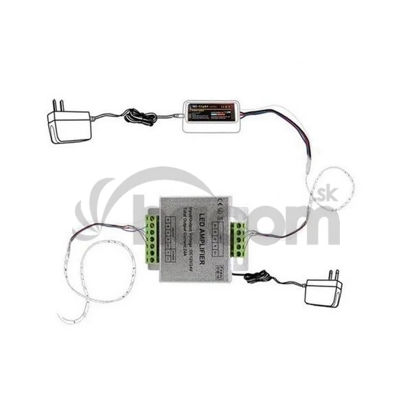 LED zosilňovač/rozbočovač pre ovládania RGB-W, 288W