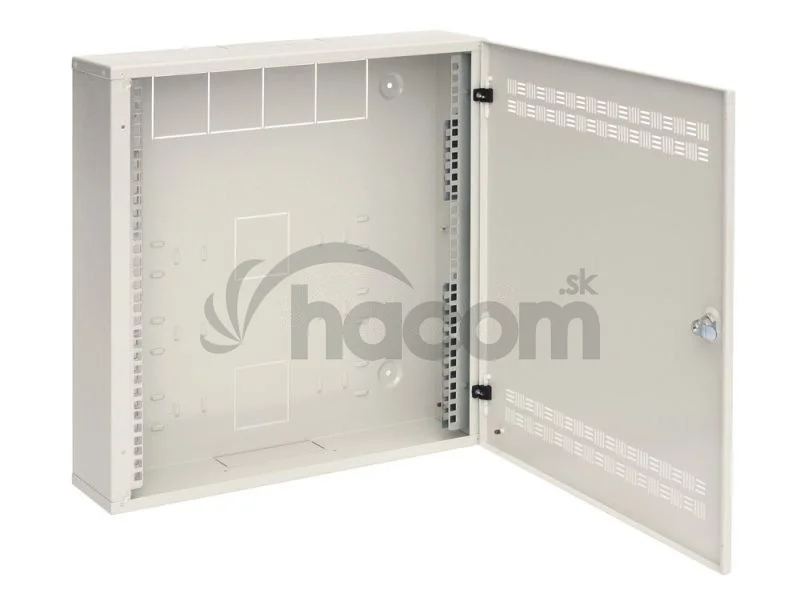 Rozvádzač SOHO LC-18 s lištami 2U, 4U a 11U, 550x550x150mm biela RAL9003