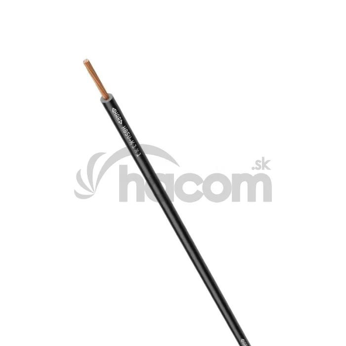 Vodič ohybný H05V-K 1x1 čierny pvc