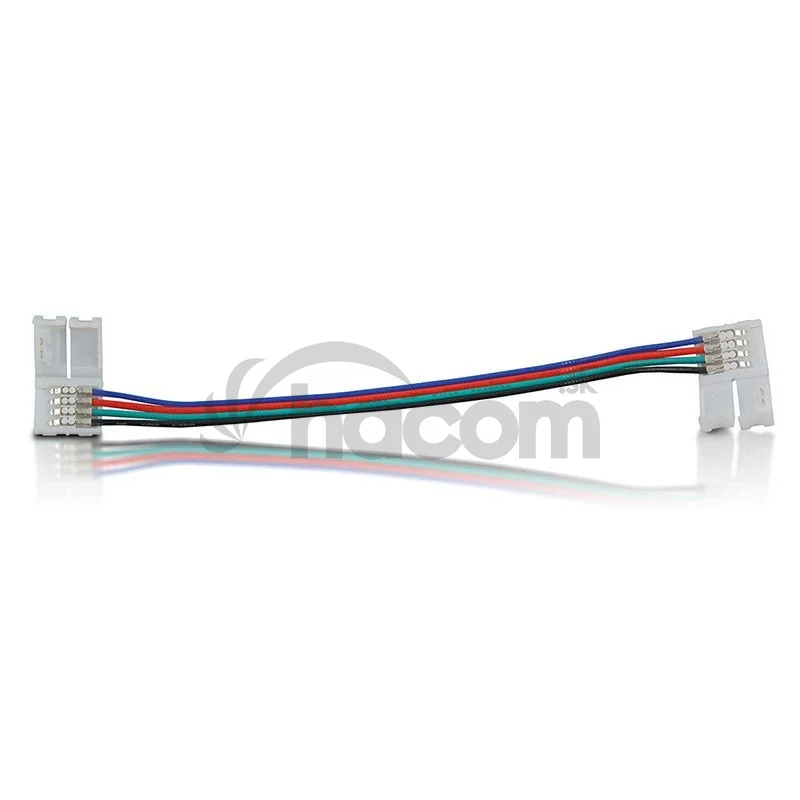 WE Spojka RGB LED pásku káblová 15cm 2x10mm / 4 5ks 09801