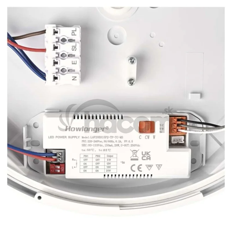 LED prisadené svietidlo FLERI, kruhové 20W, so zmenou CCT