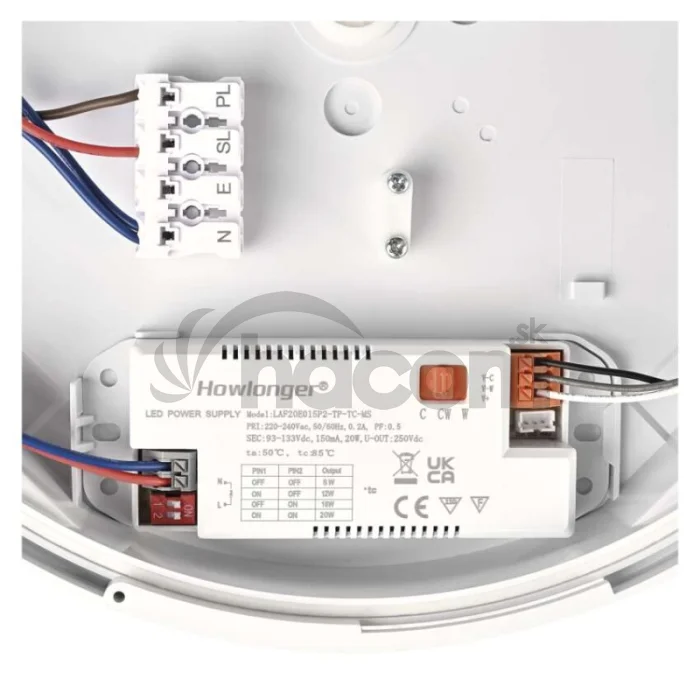 LED prisadené svietidlo FLERI, kruhové 20W, so zmenou CCT