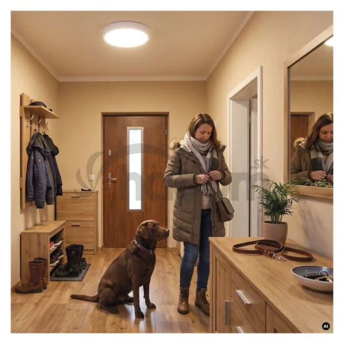 LED prisadené svietidlo FLERI, kruhové 20W, so zmenou CCT