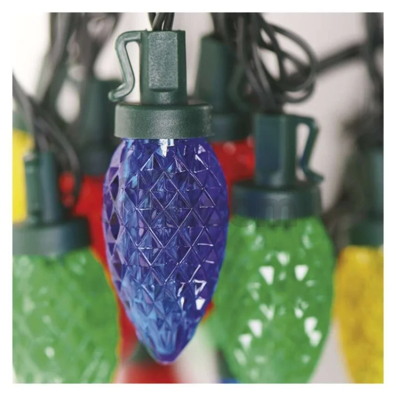 LED vianočná reťaz, farebné žiarovky, 9,8 m, multicolor, multifunkčná
