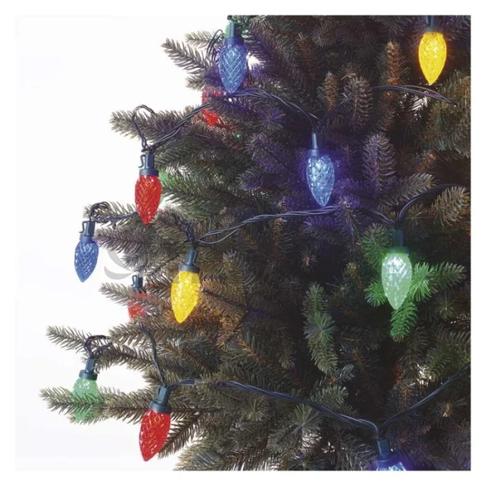 LED vianočná reťaz, farebné žiarovky, 9,8 m, multicolor, multifunkčná