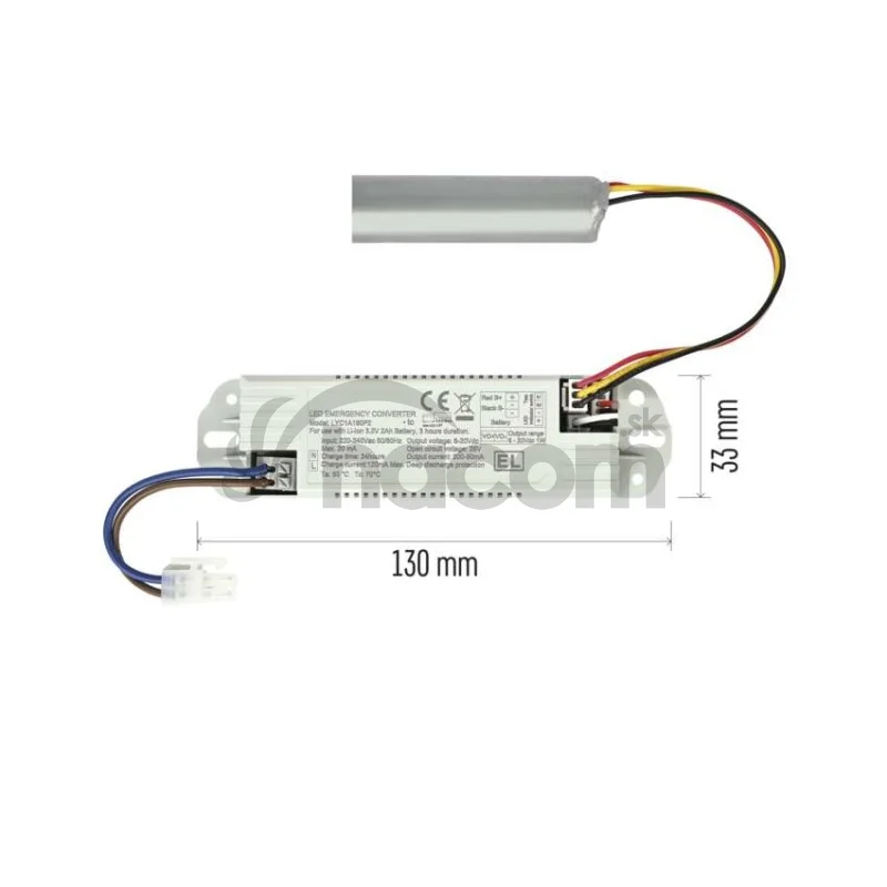 Modul núdzového osvetlenia pre ZM3012 FLERI, 1 W/3 h