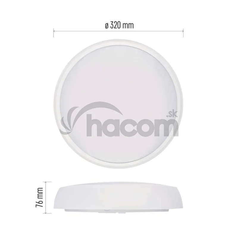 LED prisadené svietidlo FLERI, kruhové 20W, so zmenou CCT