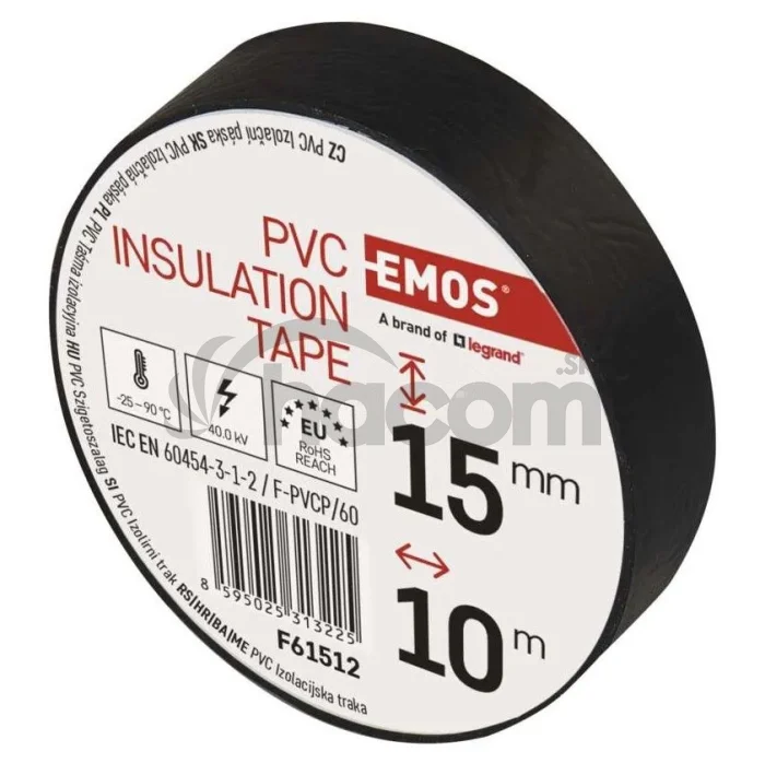 Izolačná páska PVC 15mm / 10m čierna 1ks F61512