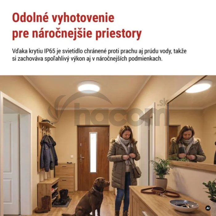 LED prisadené svietidlo FLERI, kruhové 20W, so zmenou CCT