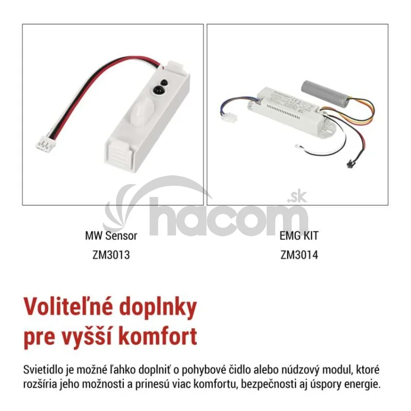 LED prisadené svietidlo FLERI, kruhové 20W, so zmenou CCT