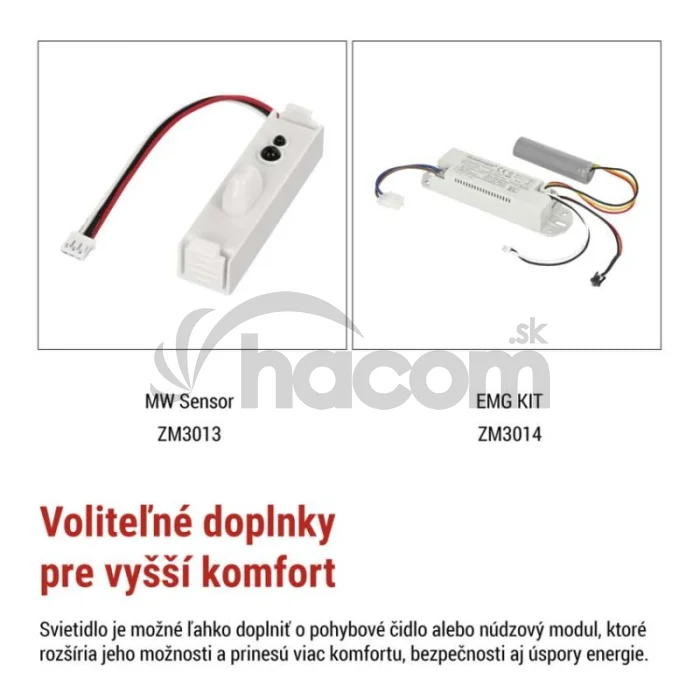 LED prisadené svietidlo FLERI, kruhové 20W, so zmenou CCT