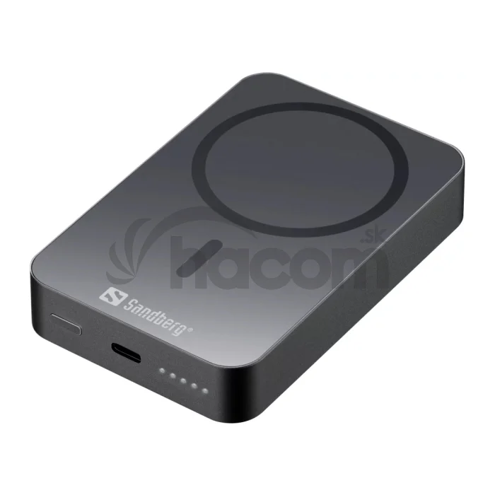 Sandberg Mag Wireless Powerbank 10000 mAh ALU, čierna