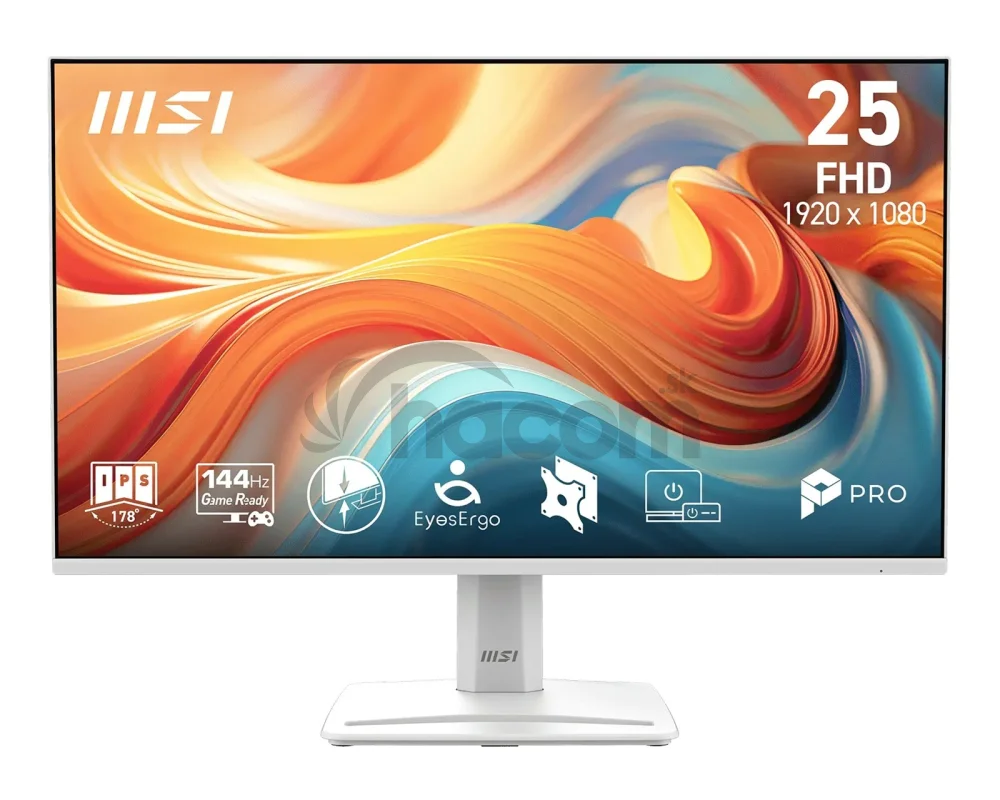 MSI Pro/MP251W E14A/24,5"/IPS/FHD/144Hz/1ms/Biela/3R