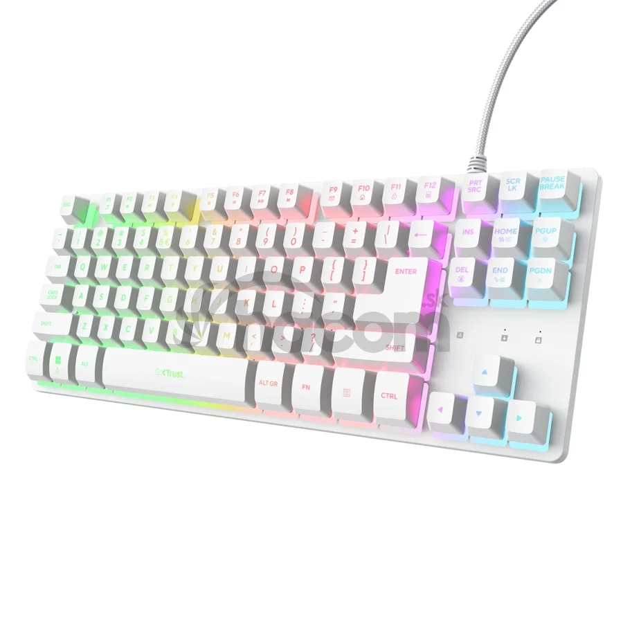 TRUST GXT833 THADO TKL KEYBOARD WHT US