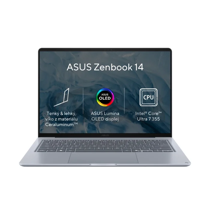 ASUS Zenbook 14/UX3480AA-OLED054W/U7-355/14"/WUXGA/24GB/512GB/Intel int/W11H/Blue/2R