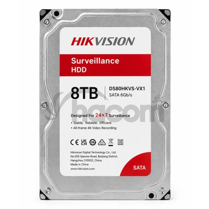 DS80HKVS-VX1 HIKVISION Surveillance 8TB HDD