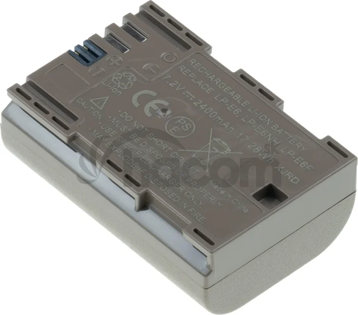 Batéria T6 Power pre Canon LP-E6, LP-E6N, LP-E6NH, 2400mAh, 17,2Wh, USB-C