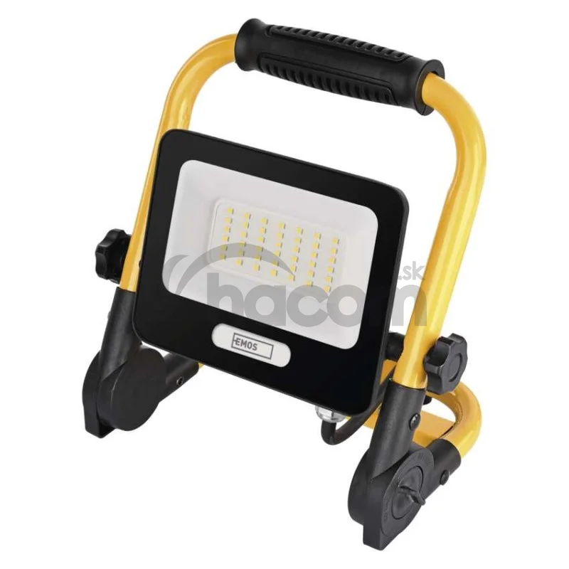LED reflektor GLARO 30 W, žlto-čierny, IP65, 3000 lm, neutrálna biela