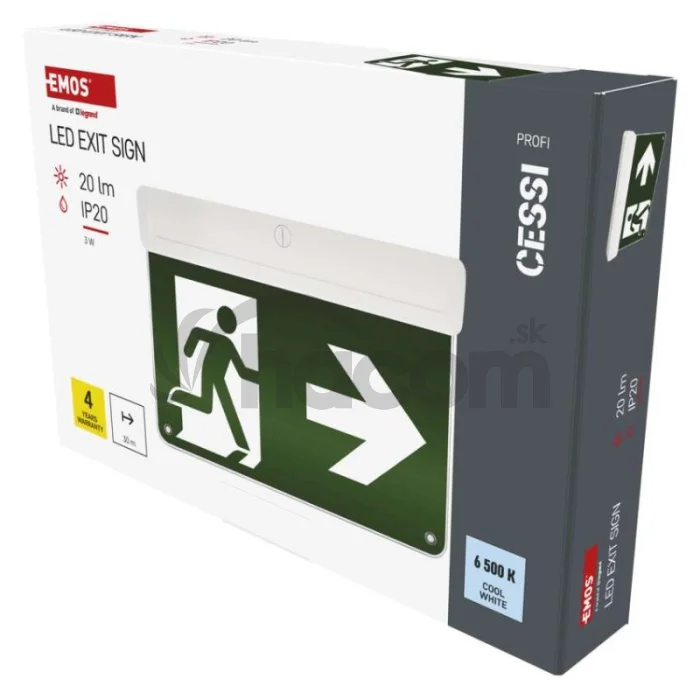 LED Núdzové svietidlo CESSI 3W 3H IP20 AT