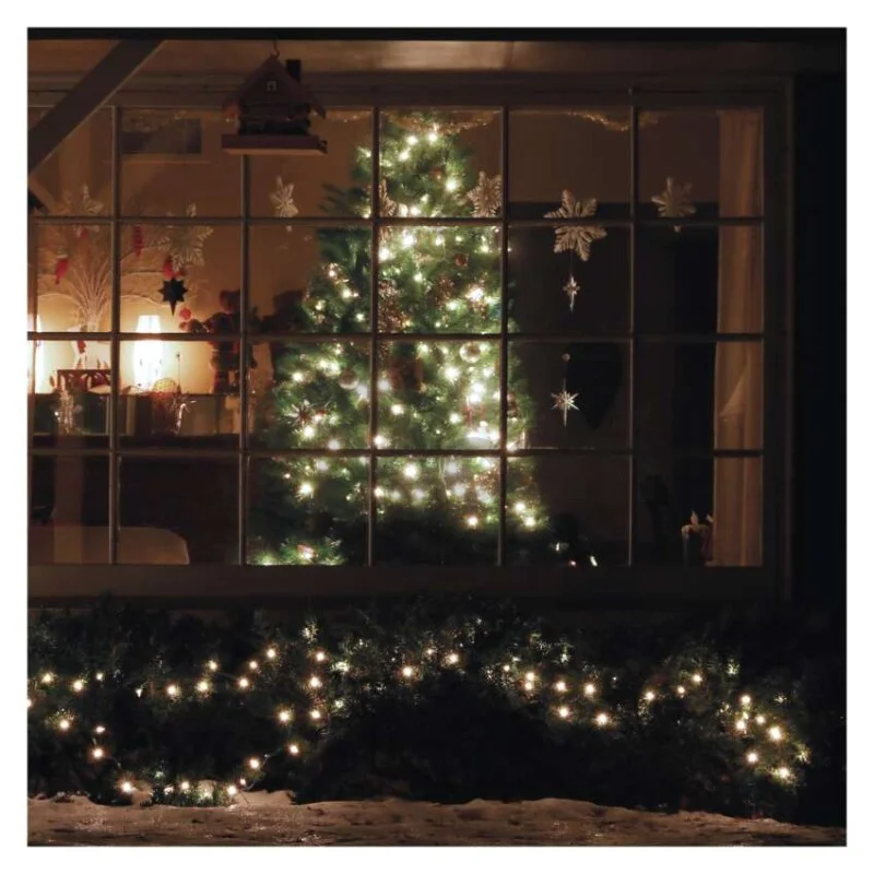 LED vianočná cherry reťaz – guličky, 8 m, vonkajšia aj vnútorná,st. biela,programy,časovač