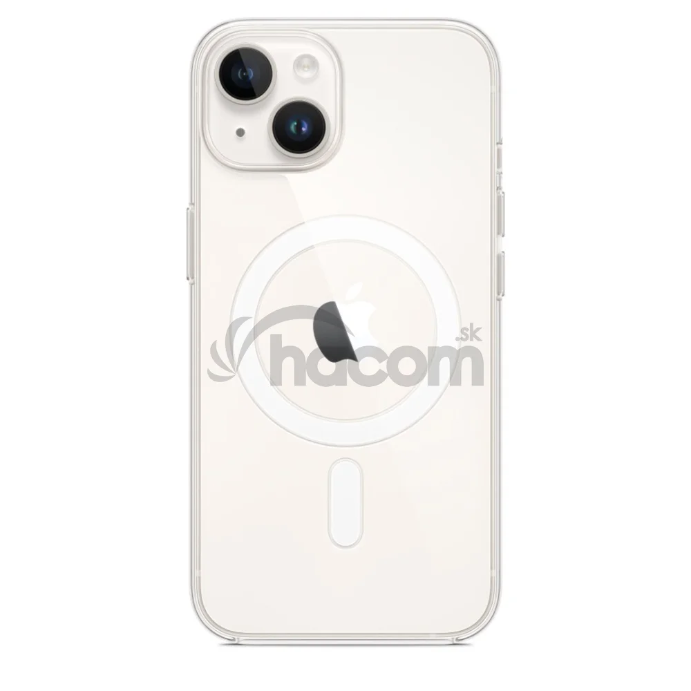 iPhone 14 + Clear Case with MagSafe