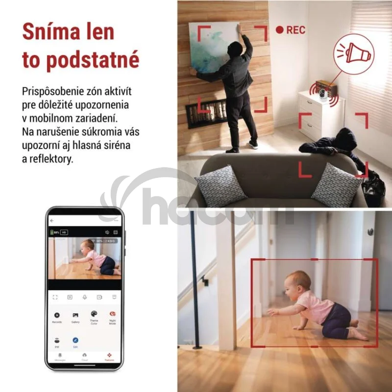 GoSmart Vnútorná otočná kamera IP-220G s WiFi