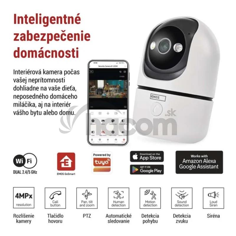 GoSmart Vnútorná otočná kamera IP-220G s WiFi