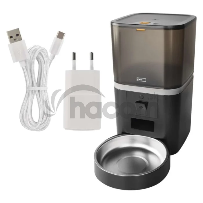 GoSmart dávkovač krmiva Pet Care s kamerou, 6 l, čierny, Wi-Fi