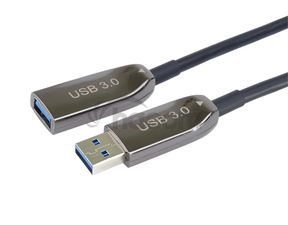 PremiumCord USB 3.0 predlžovací optický AOC kábel A/Male - A/Female 20m