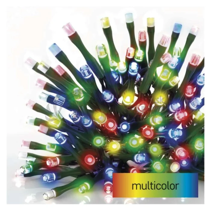 LED vianočná reťaz, 24 m, vonkajšia aj vnútorná, multicolor, programy, časovač