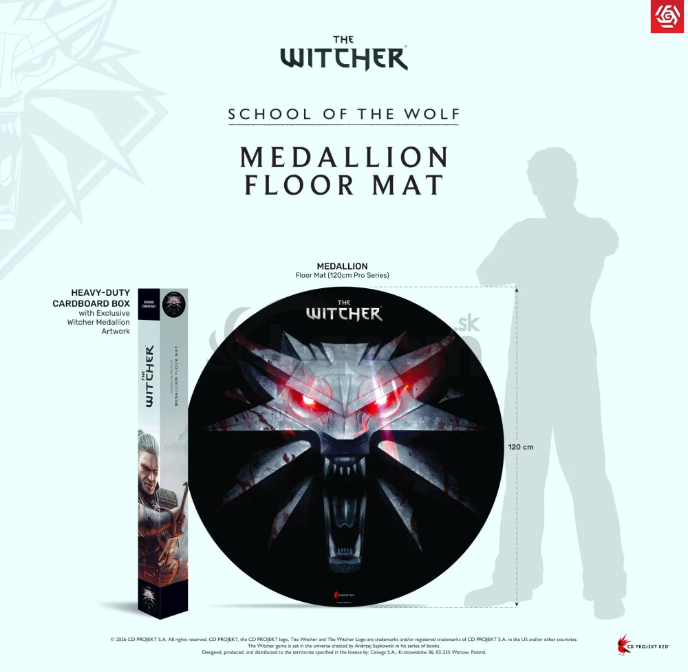 GLO The Witcher School of The Wolf Floor Mat